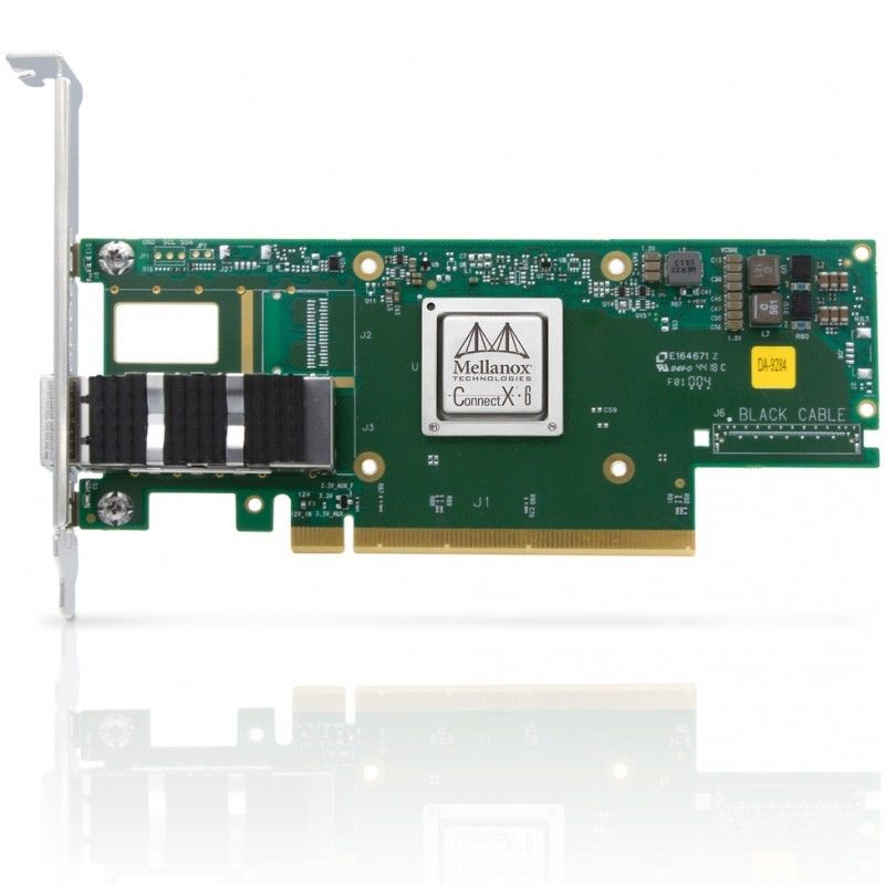 Doppia porta del NIC ConnectX- 6 VPI Hdr100 Edr Ib di MCX653106A-ECAT Mellanox 100gb