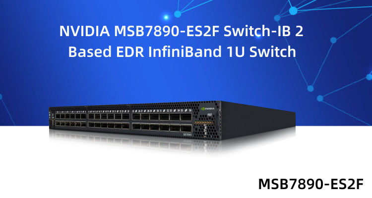 IB 2 ha basato i porti QSFP28 MSB7890-ES2F del commutatore di rete di EDR 1U Mellanox 36