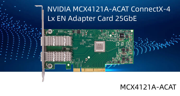 Carta di interfaccia di rete della doppia porta SFP28 PCIe3.0 X8 dell'en 25GbE di Mellanox ConnectX-4 Lx MCX4121A-ACAT