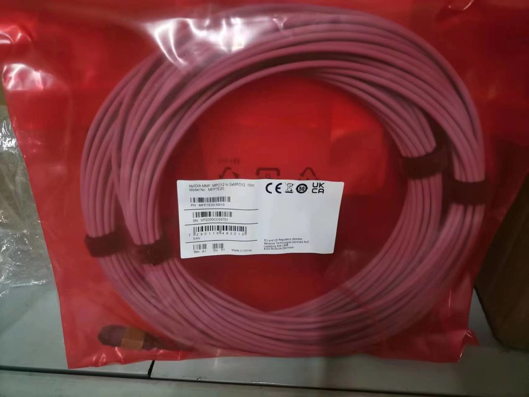 Cable DAC Mellanox MCA4J80-N005 Cable di rame attivo IB Twin Port NDR 800Gb/s OSFP 5 metri