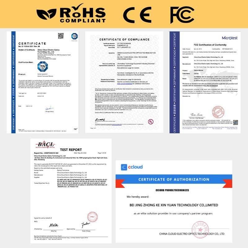 Larghezza di banda 400G Ethernet Network OSFP SR4 Multimode Fiber Transceiver Module con funzioni di diagnostica digitale Hot-Plug