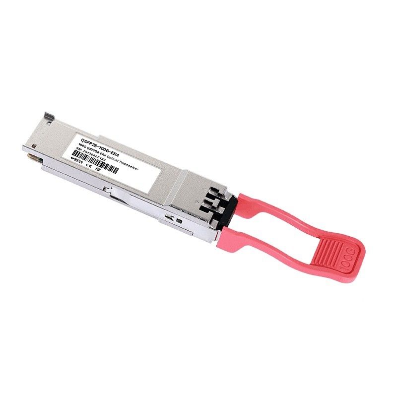 Fonte di alimentazione singola 3.3V 100GBase QSFP28 ER4 40KM attrezzature in fibra ottica modulo trasmettitore ottico LC duplex per le vostre esigenze
