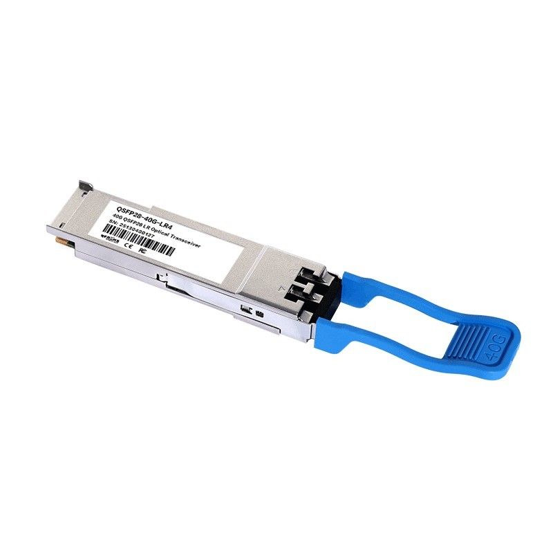 Distanza di trasmissione 10km 40Gb/s QSFP LR4 Trasmettitore ottico 1277.5nm 10km Duplex LC per apparecchiature a fibra ottica di velocità