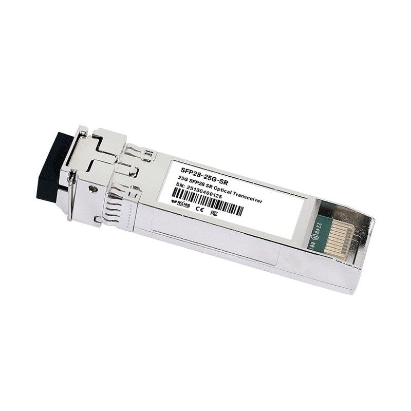 10km Single Mode 25G SFP28 Protocollo di trasmettitore ottico conformità SFF-8472 Speed LC Connector CE FCC RoHS certificato