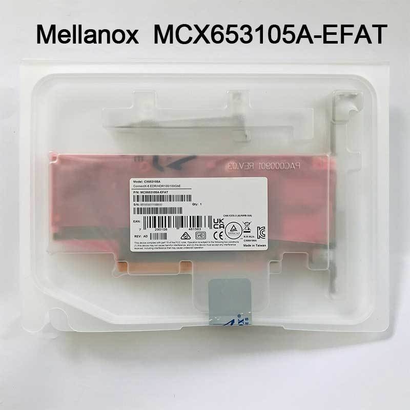 adattatore della scheda di rete ConnectX-6 VPI di 100g MCX653105A-EFAT Mellanox per il server