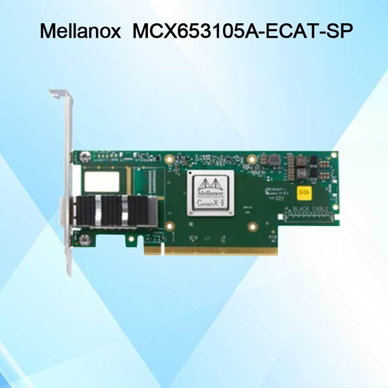 Scheda di rete Nvidia MCX653105A-Ecat-Sp Connectx6 Single-Port Osfp56 EDR 100GB/S Vpi Infiniband