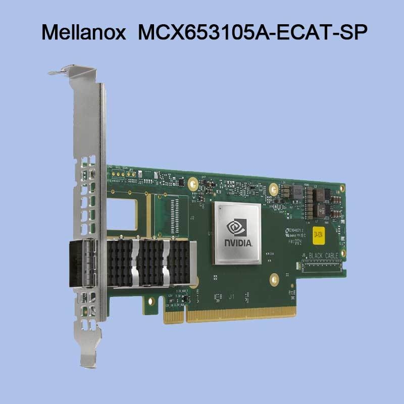 Scheda di rete Nvidia MCX653105A-Ecat-Sp Connectx6 Single-Port Osfp56 EDR 100GB/S Vpi Infiniband