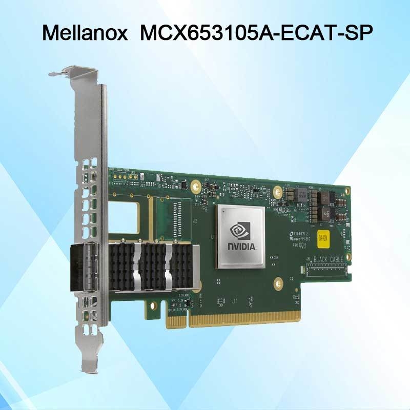 Scheda di rete Nvidia MCX653105A-Ecat-Sp Connectx6 Single-Port Osfp56 EDR 100GB/S Vpi Infiniband
