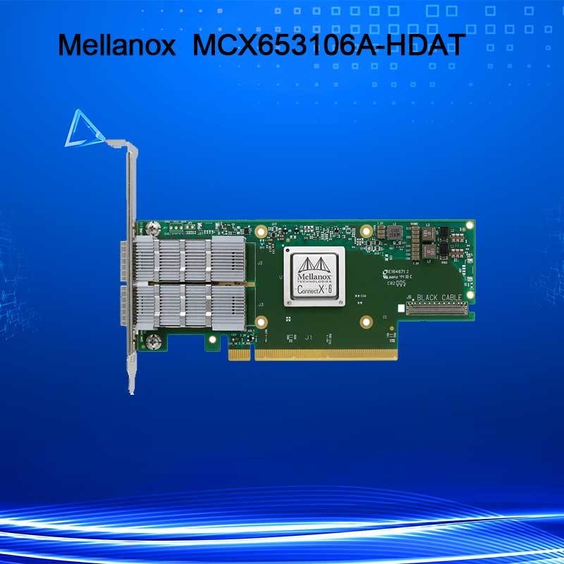 ConnectX-6 MCX653106A-HDAT VPI Mellanox Network Card 200 GB/S Infiniband e Adattatore Ethernet