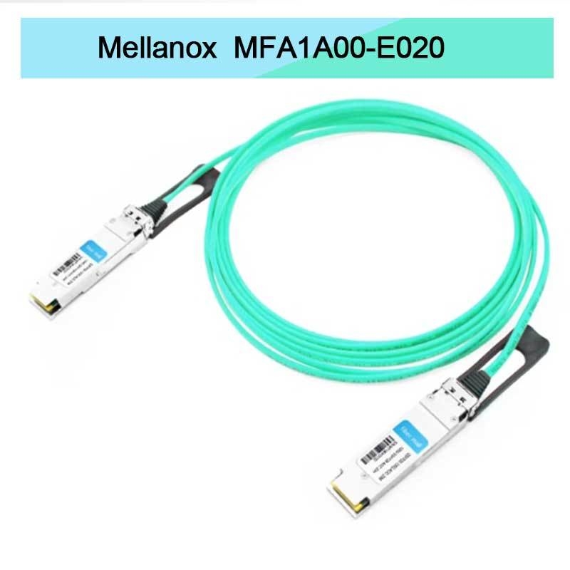 Nvidia Mfa1a00-Xxxx 100GB/S Qsfp28 Mmf Cavo Ottico Attivo Mfa1a00-E020 Cavo in Fibra Ottica Attiva Ib EDR 100GB/S