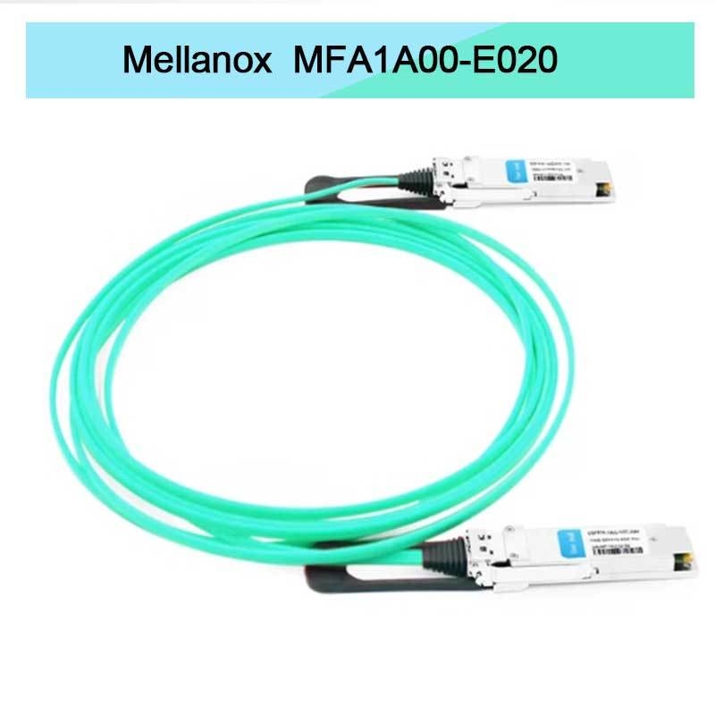Nvidia Mfa1a00-Xxxx 100GB/S Qsfp28 Mmf Cavo Ottico Attivo Mfa1a00-E020 Cavo in Fibra Ottica Attiva Ib EDR 100GB/S