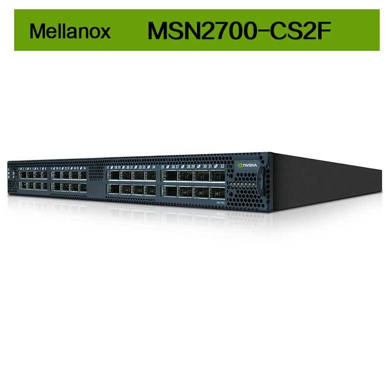 MSN2700-CS2F Mellanox Switch Spectrum basato su 32 porte 100GbE Open Ethernet Platform