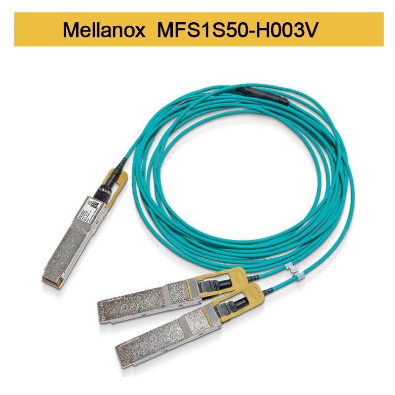 Cavo AOC MFS1S50-H003V 200GbE a 2x100GbE QSFP56 a 2xQSFP56 MMF Mellanox