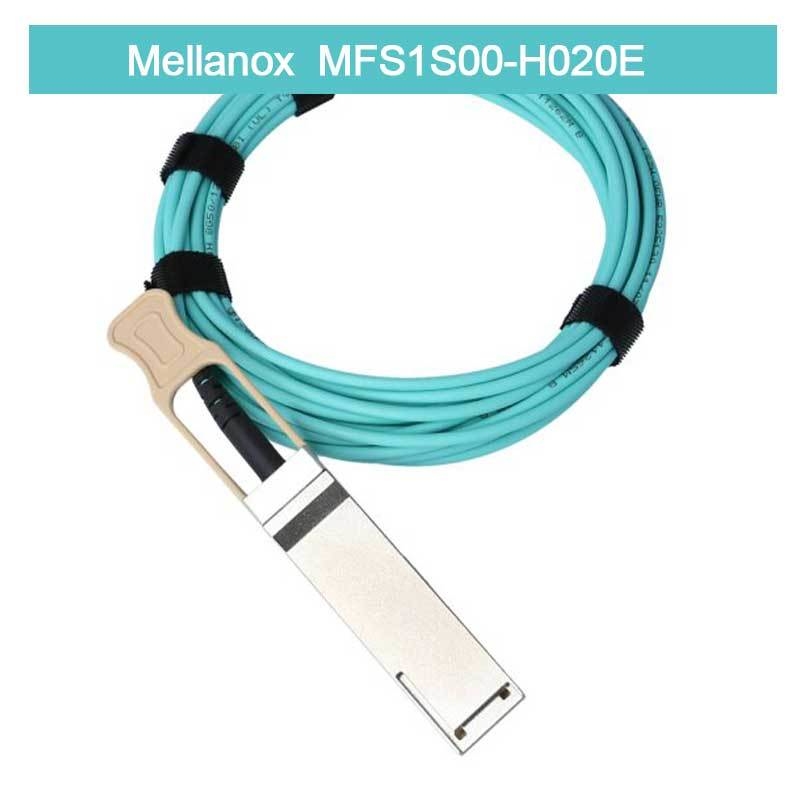 Cable Mellanox AOC a bassa latenza MFS1S00-H020E Splitter Cable Ethernet 200GbE a 2x100GbE 20m