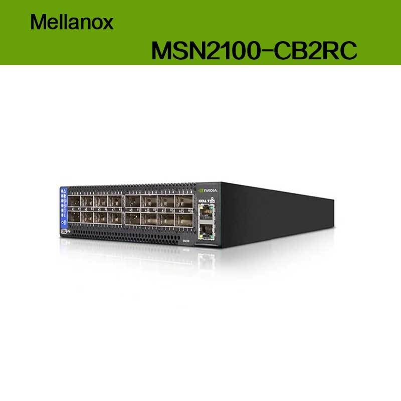 Max Speed EDR Nvidia Mellanox Spectrum Basato su 100gbe 1u Open Ethernet Switch con Cumulus Linux MSN2100-CB2RC 16 porte Qsfp28