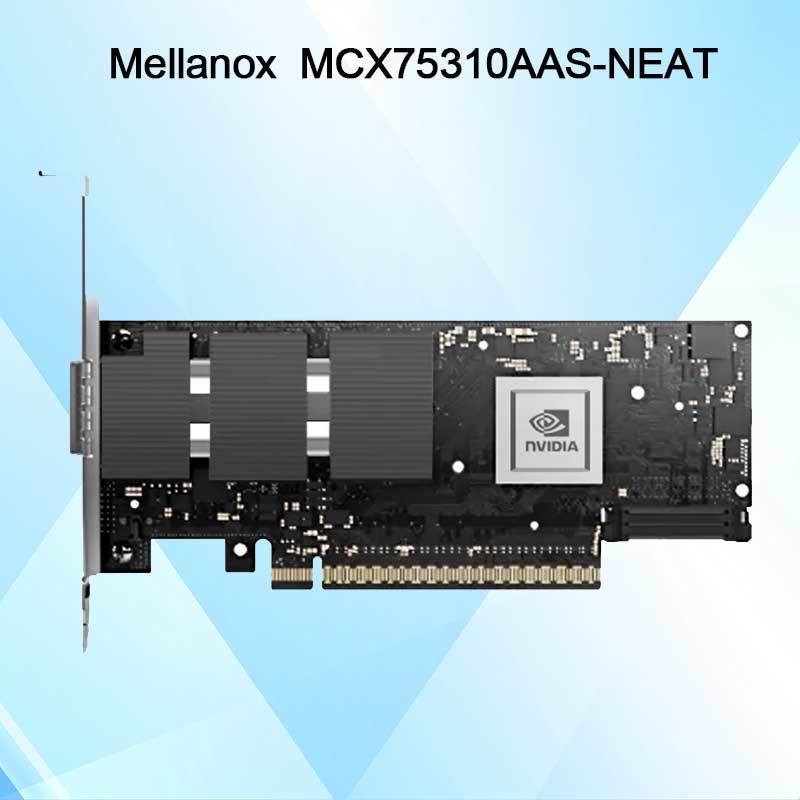 Adattatore Nvidia Connectx-7 MCX75310aas-Neat (900-9X766-003N-SQ0) Singola porta Osfp Infiniband: Ndr 400GB/S (Velocità predefinita) Ethernet: 400gbe