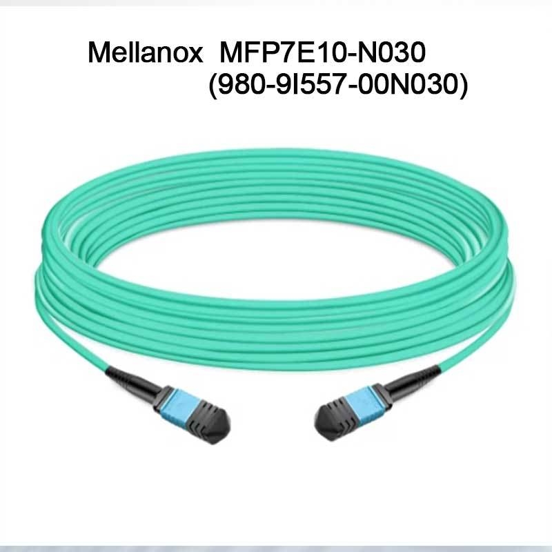 Nvidia Mfp7e10-Nxxx Cavo di fibra ottica multimodo Mfp7e10-N030 (980-9I557-00N030) Mmf, MPO12 APC a MPO12 APC, 30m