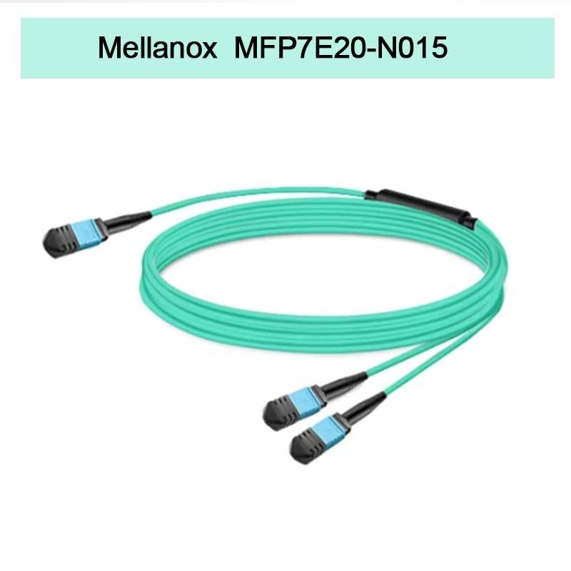 Prodotti originali Nvidia Mellanox al 100% Cavo in fibra passiva Mfp7e20-N015, Mmf, MPO12 APC a 2xmpo12 APC, 15m