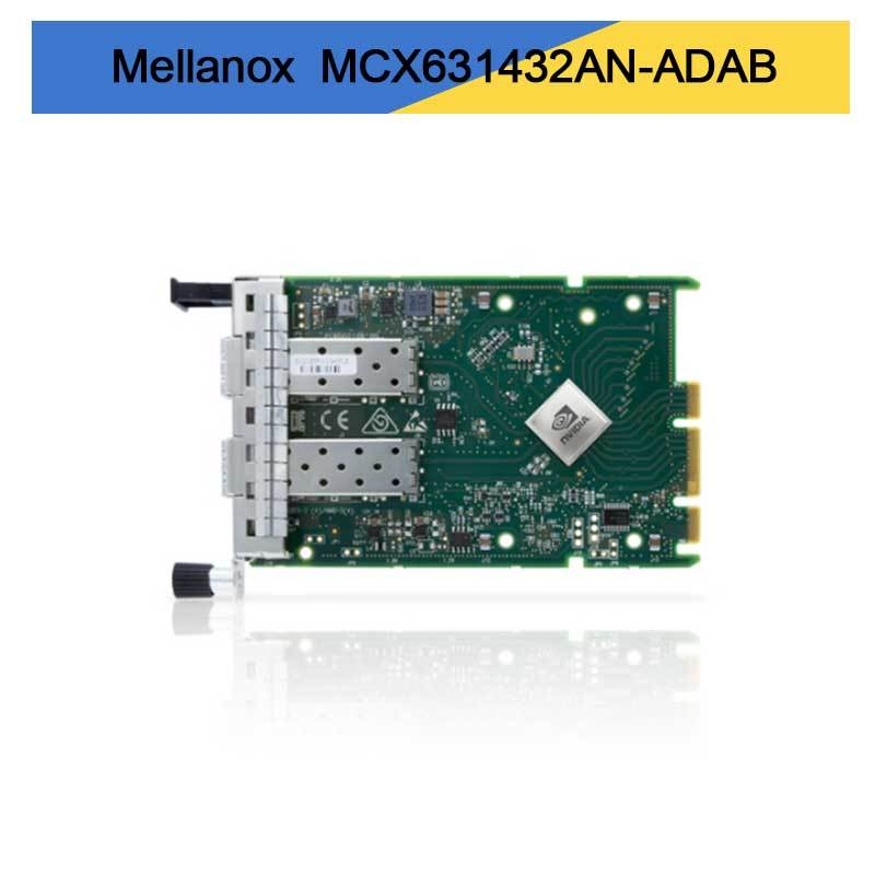 Scheda adattatore Nvidia MCX631432AN-ADAB ConnectX-6 Lx En, 25 GbE OCP3.0, con gestione host, doppia porta SFP28, PCIe 4.0 x8, senza crittografia, staffa con vite a galletto (linguetta di estrazione)