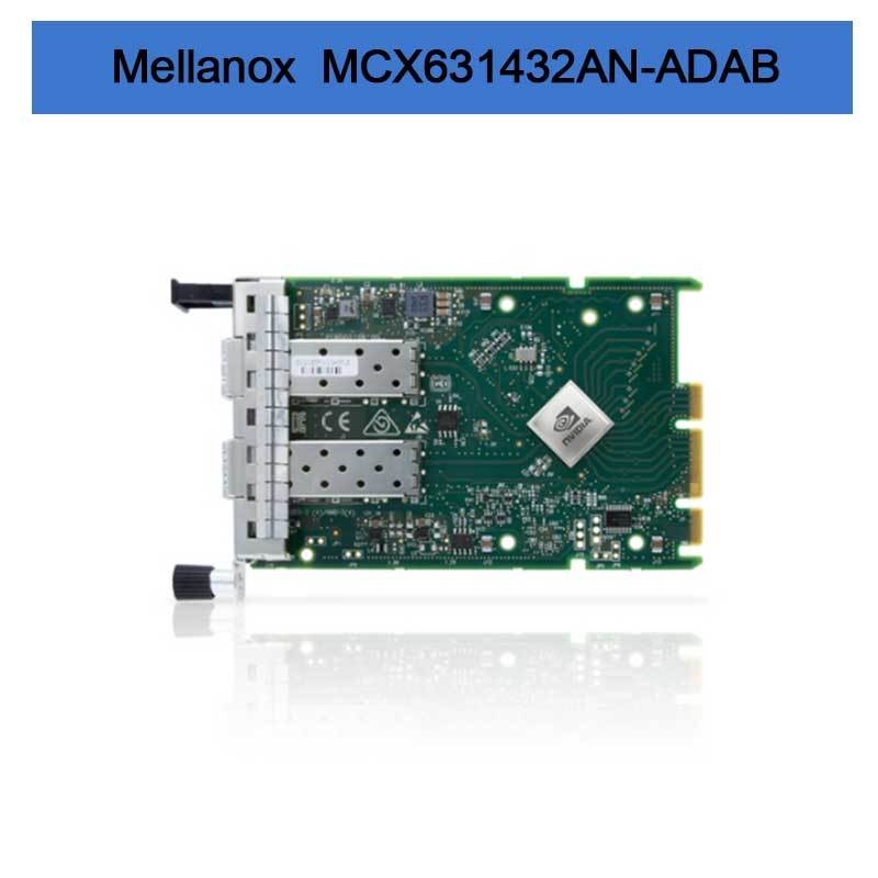 Scheda adattatore Nvidia MCX631432AN-ADAB ConnectX-6 Lx En, 25 GbE OCP3.0, con gestione host, doppia porta SFP28, PCIe 4.0 x8, senza crittografia, staffa con vite a galletto (linguetta di estrazione)
