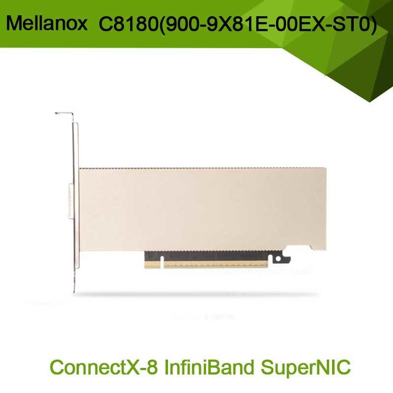 Adattatore Nvidia Connectx-8 C8180 (900-9X81E-00EX-ST0) Osfp a gabbia singola Infiniband: 800gbs Xdr Ib