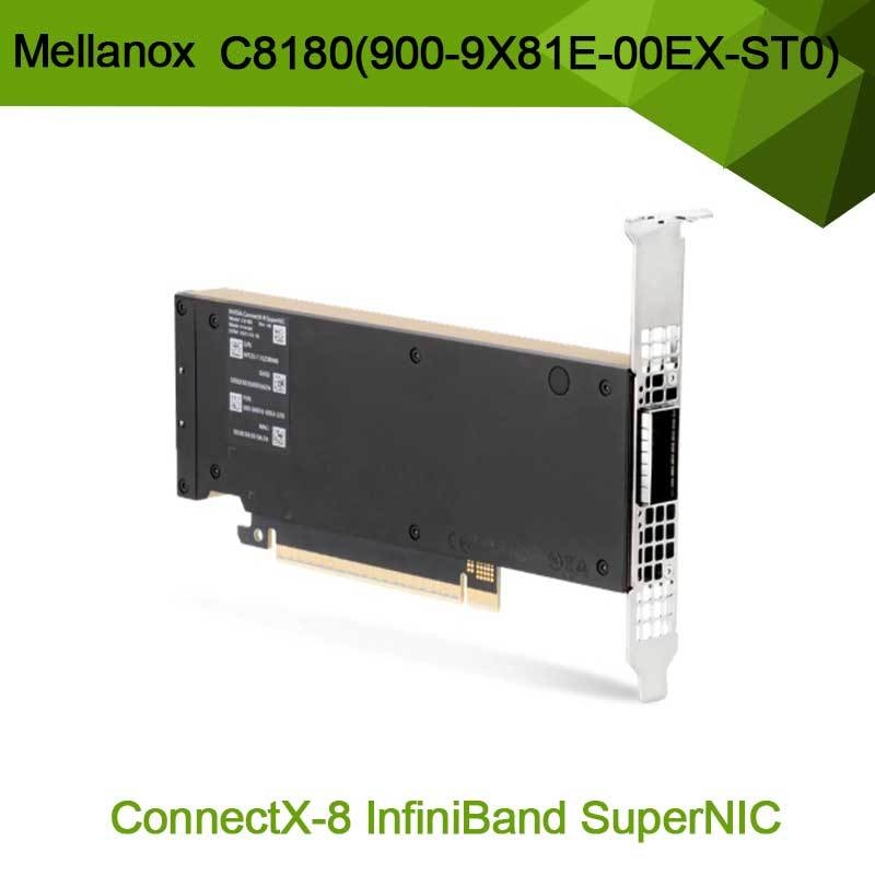Adattatore Nvidia Connectx-8 C8180 (900-9X81E-00EX-ST0) Osfp a gabbia singola Infiniband: 800gbs Xdr Ib