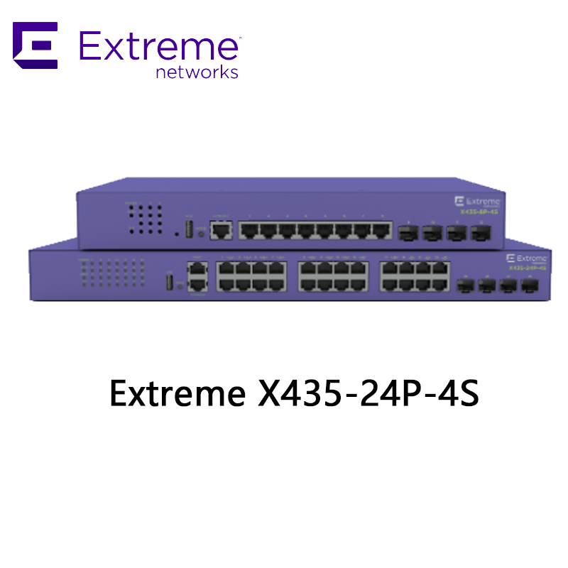 Switch AVB Extreme Networks X435 24P X435 4S 68Gbps 50.6Mpps nuovo e originale