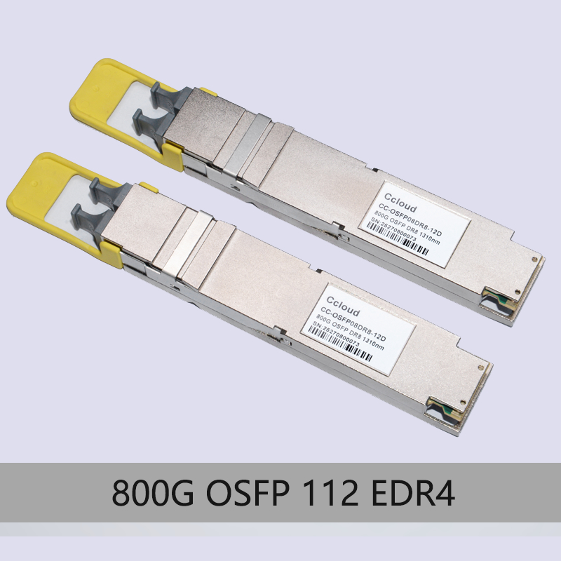 Modulo ricetrasmettitore OSFP 112 EDR4 CC-OSFP08EDR8-12D ad alta velocità 800G per data center