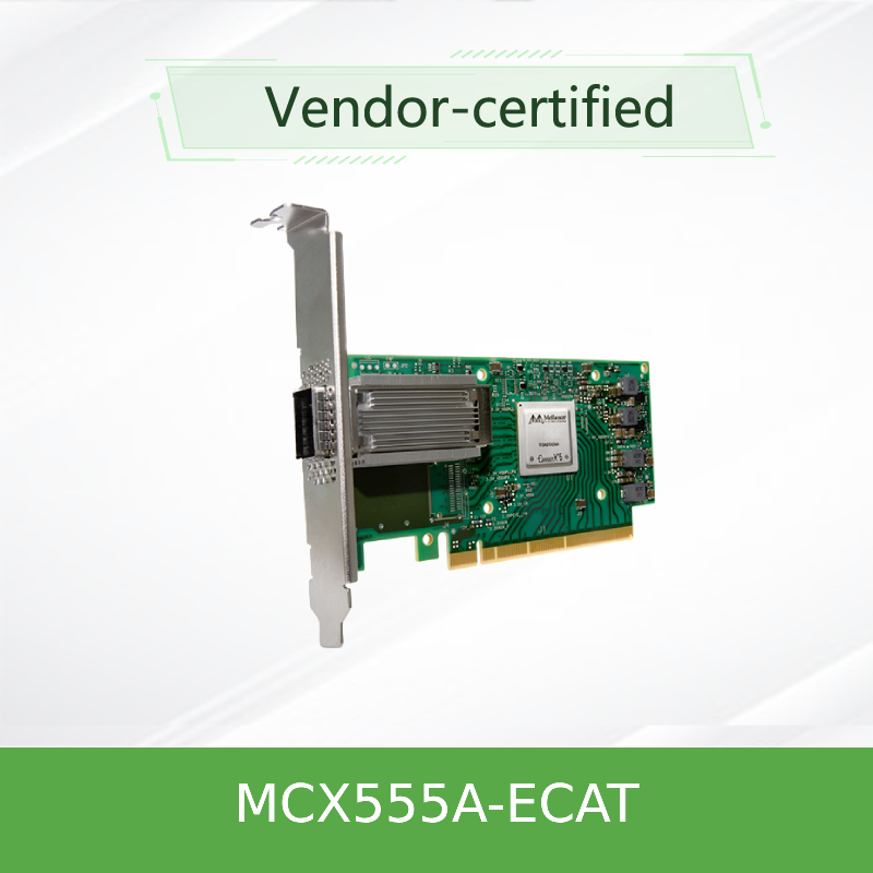 Scheda di rete VPI Mellanox 100gbe Nic Adapter Card MCX555A-ECAT ConnectX-5 EDR 100GbE di Mellanox
