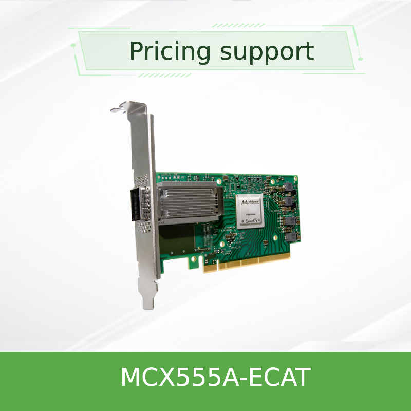 Carta di adattatore EDR ad alta velocità Connectx-5 per networking da 100 GB/s MCX555A-Ecat