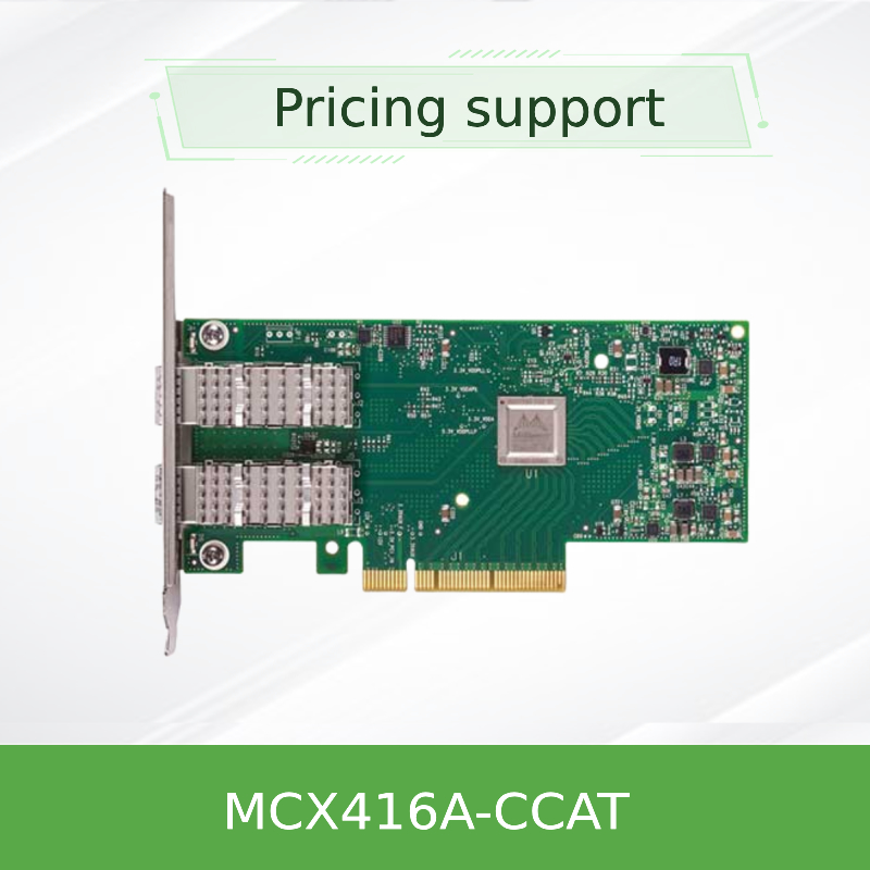 Ethernet Mellanox Nic Cards MCX416A-CCAT 100GbE QSFP28 dell'en di PCIe3.0 X16 ConnectX-4
