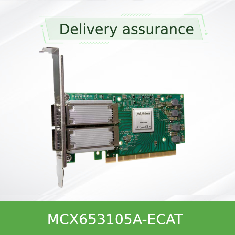 ConnectX 6 doppia porta adattatore Mellanox Card supportando 100Gb/S MCX653105A-ECAT