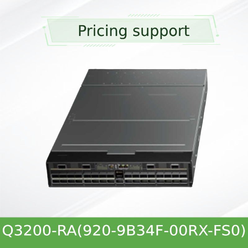 Switch Infiniband XDR Nvidia Q3200-Ra Quantum-3 basati su due switch adiacenti con supporto VLAN, 2U, 36 porte XDR, 18 alloggi OSFP