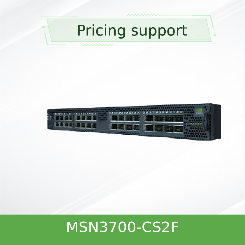 Corredo standard della ferrovia del flusso d'aria del CPU P2C di profondità X86 dei rifornimenti del commutatore di rete di MSN3700-CS2F Mellanox (CA)