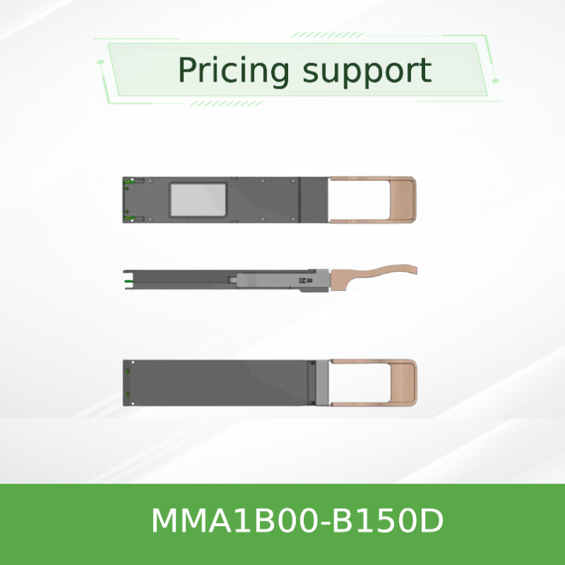 ricetrasmettitore ottico QSFP+ 850nm MMA1B00-B150D MPO SR4 fino a 150m di 40GbE DDMI Mellanox