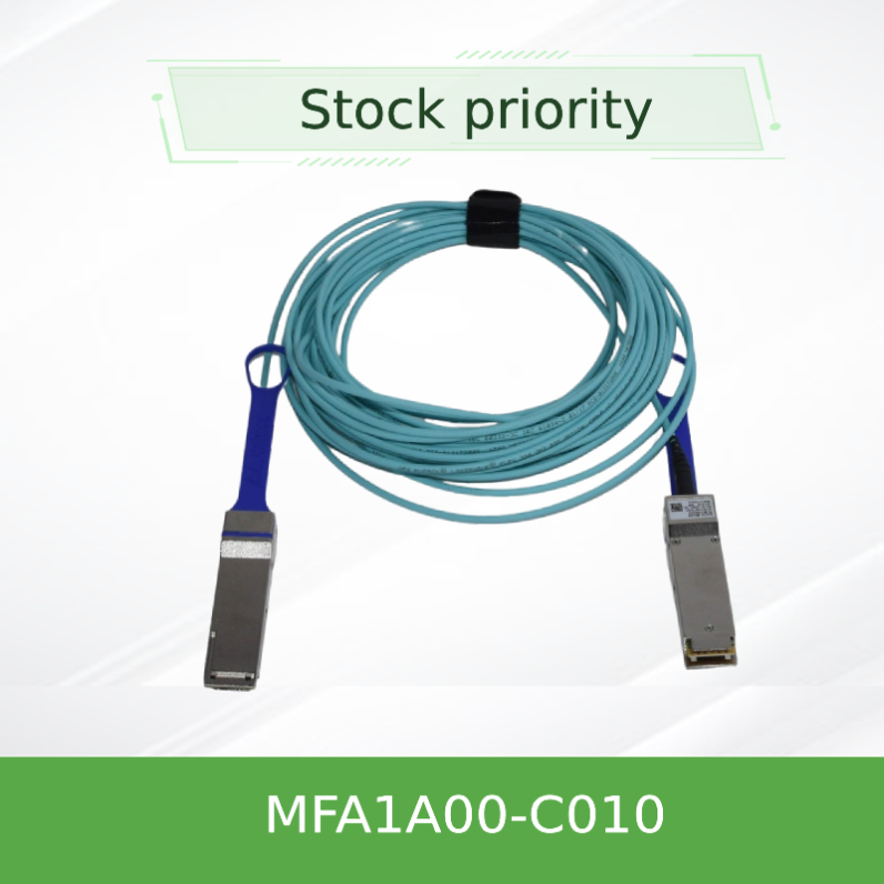 cavo ottico attivo AOC MFA1A00-C010 10m di 100GbE LSZH Mellanox QSFP28