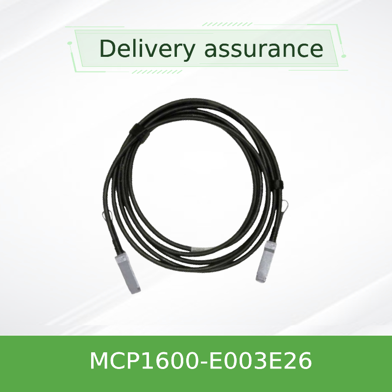 Cavo di rame InfiniBand EDR dell'attaccatura diretta MCP1600-E003E26 fino a 100Gb/S QSFP28 3m 26AWG nero