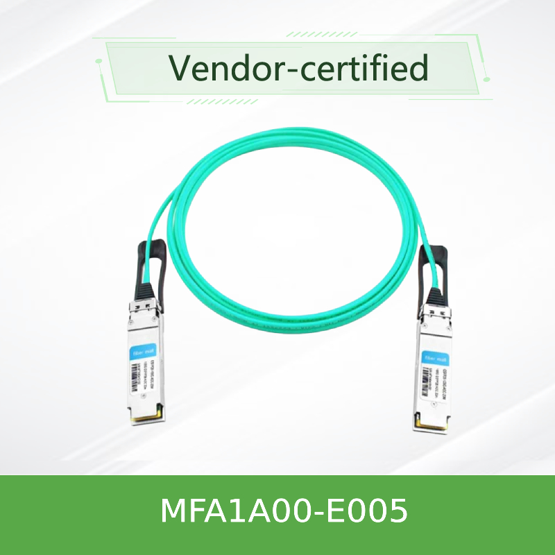 MFA1A00-E005 cavo ottico attivo InfiniBand EDR fino al cavo di 100Gb/S QSFP LSZH 5m Mellanox AOC