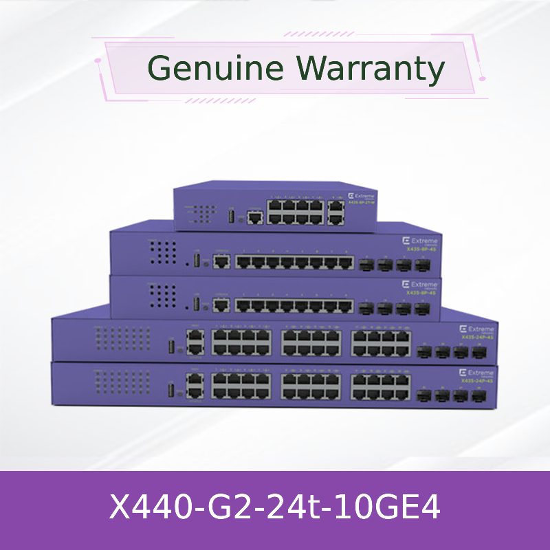 Switch Ethernet Extreme Network X440-G2-24t-10ge4 Serie 16532 con Funzione Snmp Extreme Xos