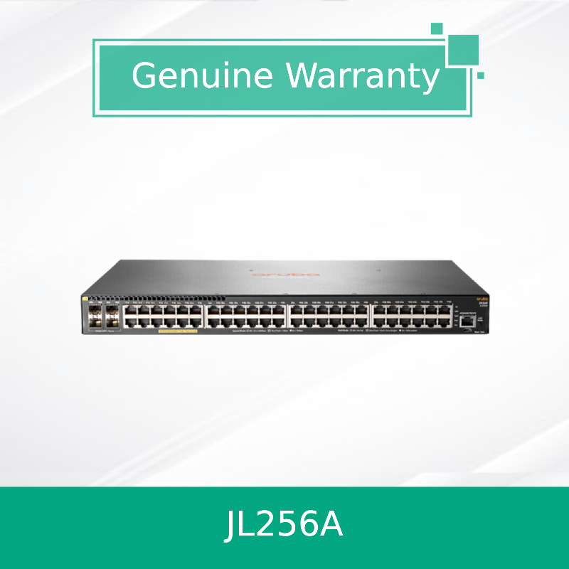 Switch Hpe Aruba Networking 2930f 48g Poe+ 4SFP+ JL256A Nuovo e Originale