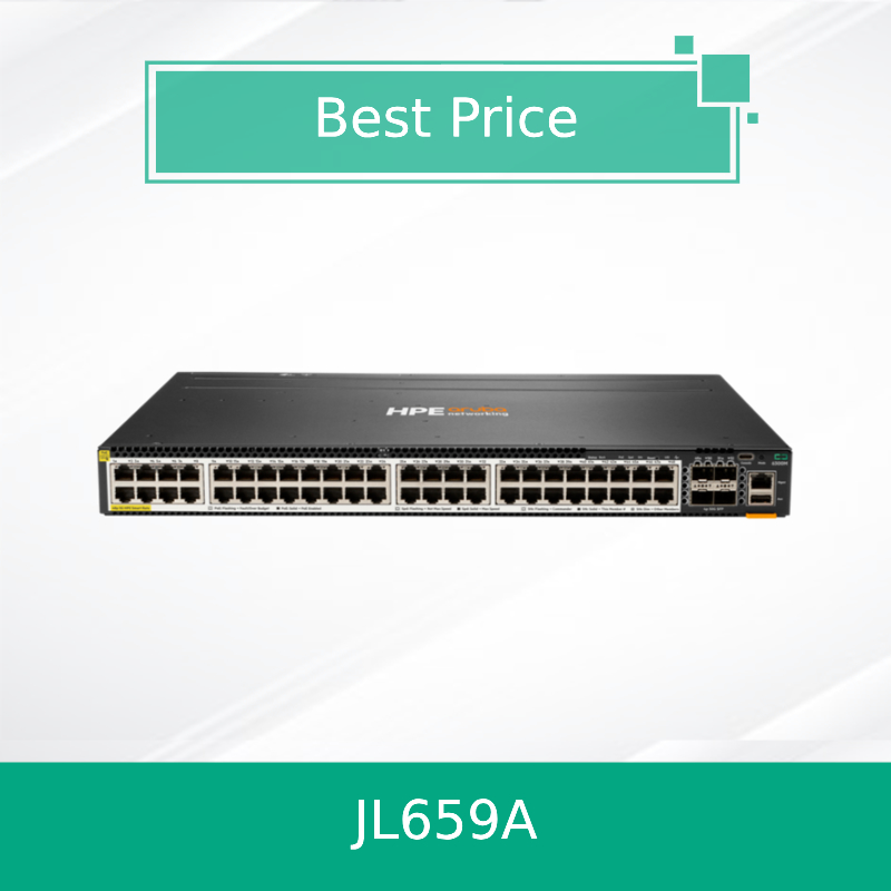 Hpe Aruba Networking Cx 6300m 48-Port Hpe Smart Rate 1/2.5/5gbe Poe e 4-Port SFP56 Switch (JL659A)