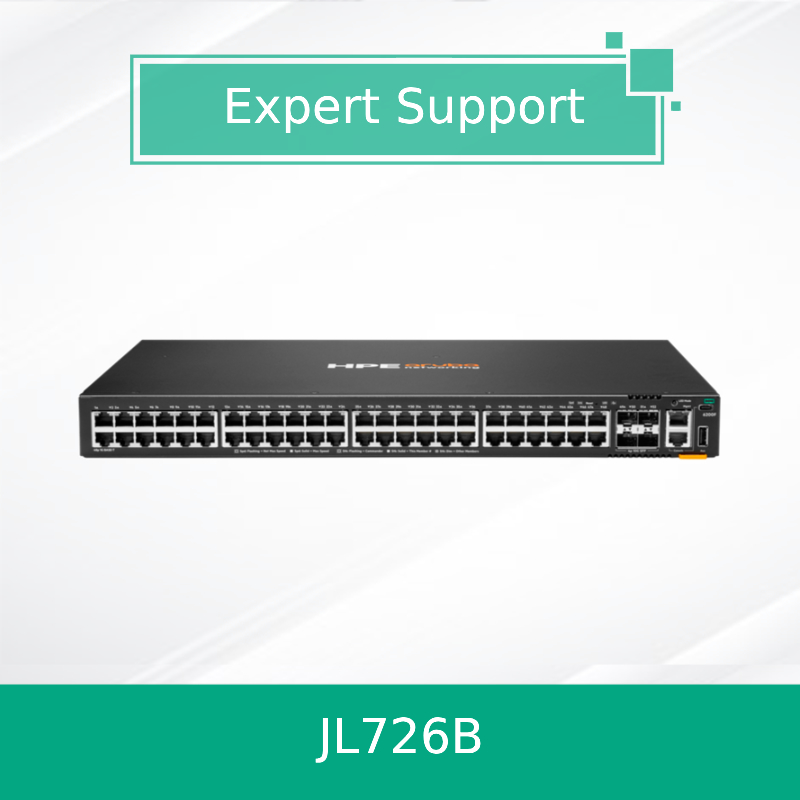 Switch Hpe Aruba Networking Cx 6200f 48g 4SFP+ Originale Nuovo di Zecca (JL726B)
