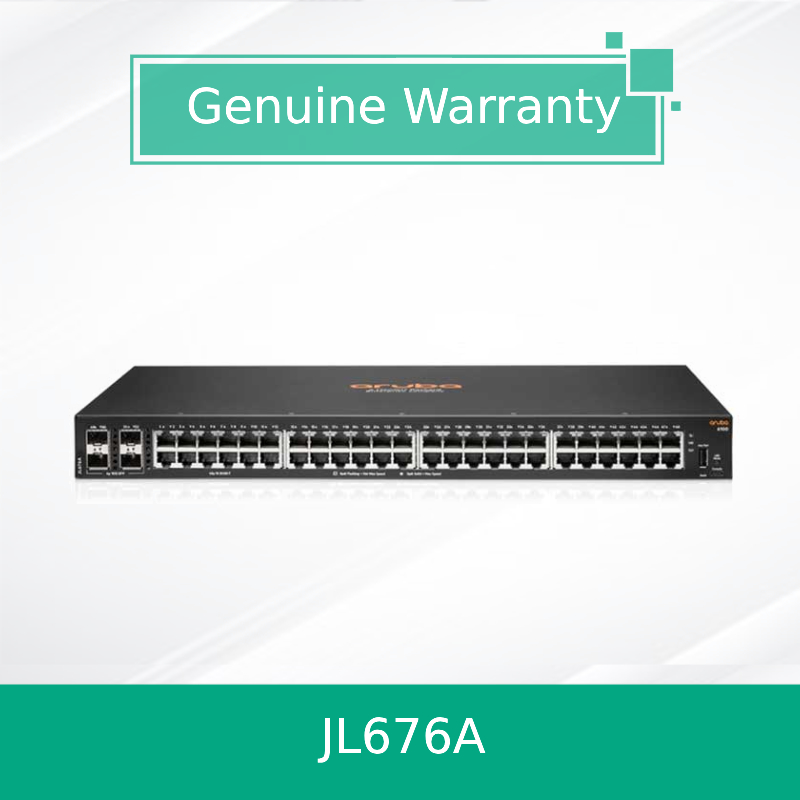 Switch gestito Hpe Aruba Cx 6100 48g con porte SFP+ (JL676A) Nuovo e originale