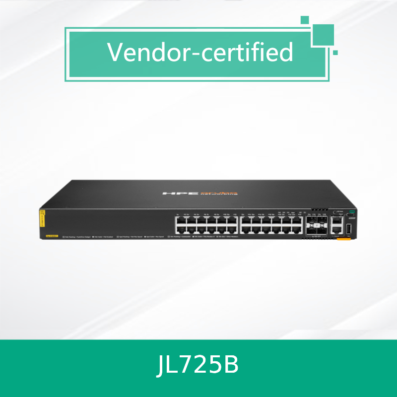 Prodotti originali al 100% Hpe Aruba Networking Cx 6200f 24G Class-4 Poe 4SFP+ 370W Switch (JL725B)