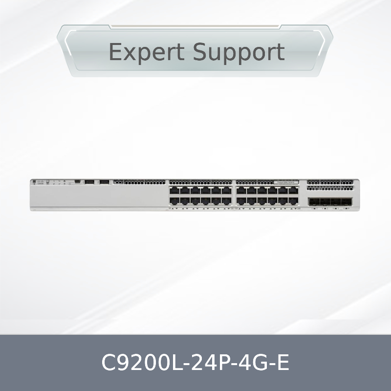 C9200L-24p-4G-E Cisco Catalyst 24 Port Poe Layer3 Gigabit Ethernet gestito 4 SFP Port Switch di rete impilabile C9200L-24p-4G-E