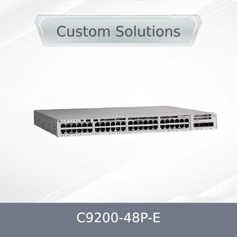 C9200-48p-E 48X 1g RJ45 Poe+Port Network Switch 48 Port Poe+Network Essentials con alimentazione X1 AC