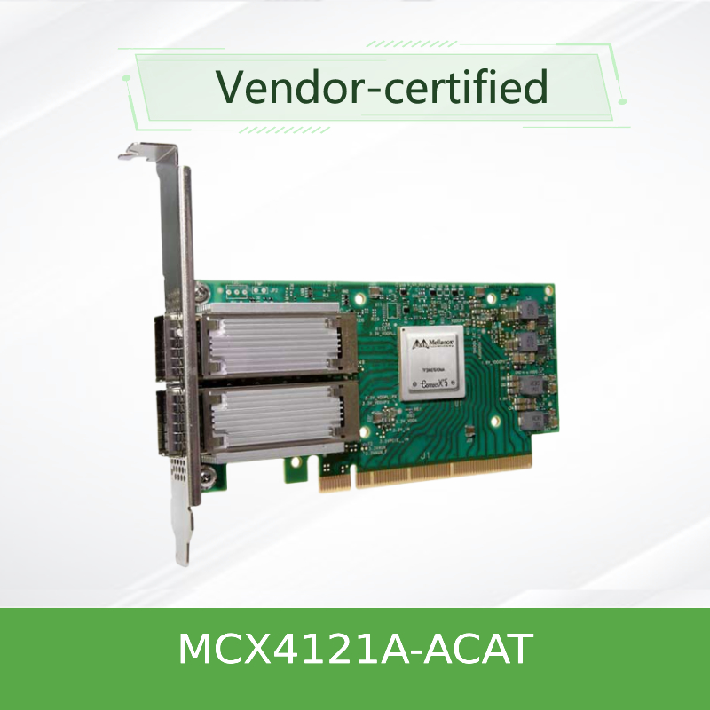 Scheda di interfaccia di rete Mellanox ConnectX-4 Lx EN MCX4121A-ACAT Dual-Port 25GbE SFP28 con supporto RDMA e RoCE
