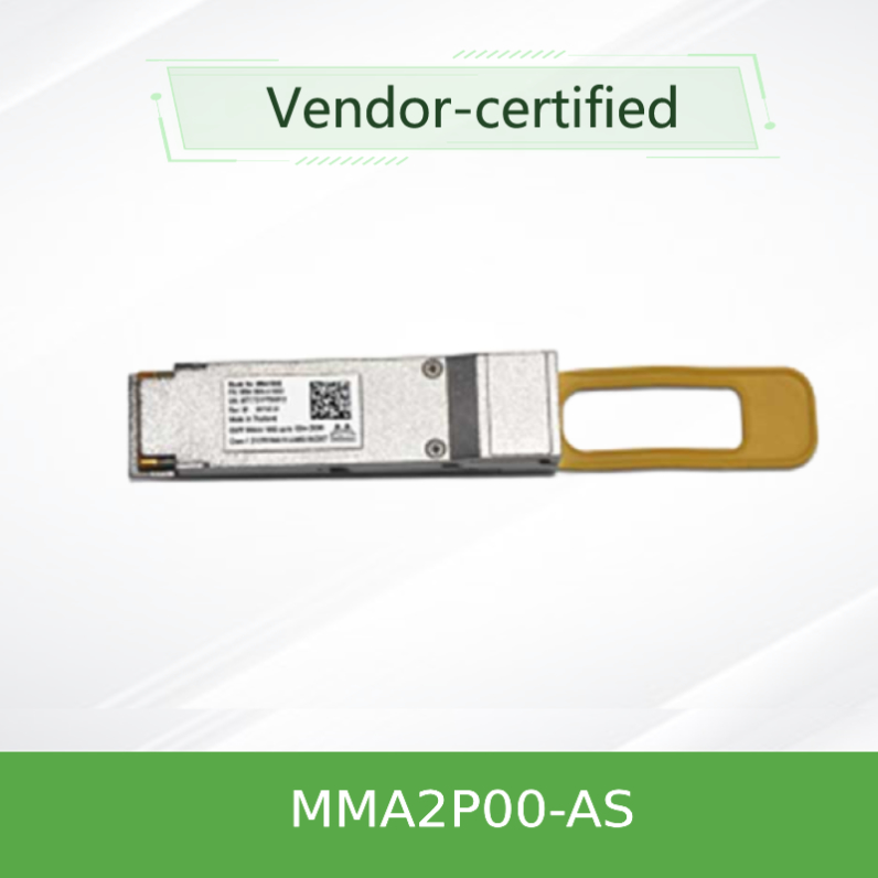 Mellanox Optical Transceiver MMA2P00-AS with 200Gb/s Bandwidth MPO-12 Connectors and OM4 Fiber Support