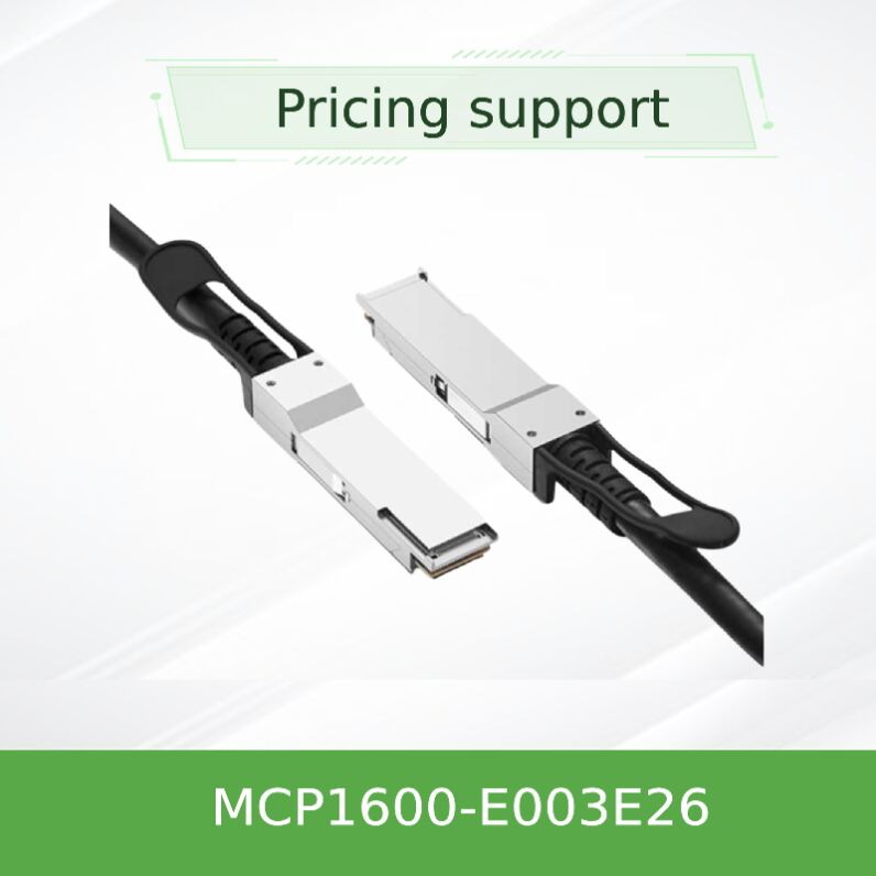 Cavo in rame passivo NVIDIA Mellanox MCP1600-E003E26 100Gb/s QSFP28 Direct Attach – 3m, EDR InfiniBand, bassa latenza, consumo energetico quasi nullo per interconnessioni di data center